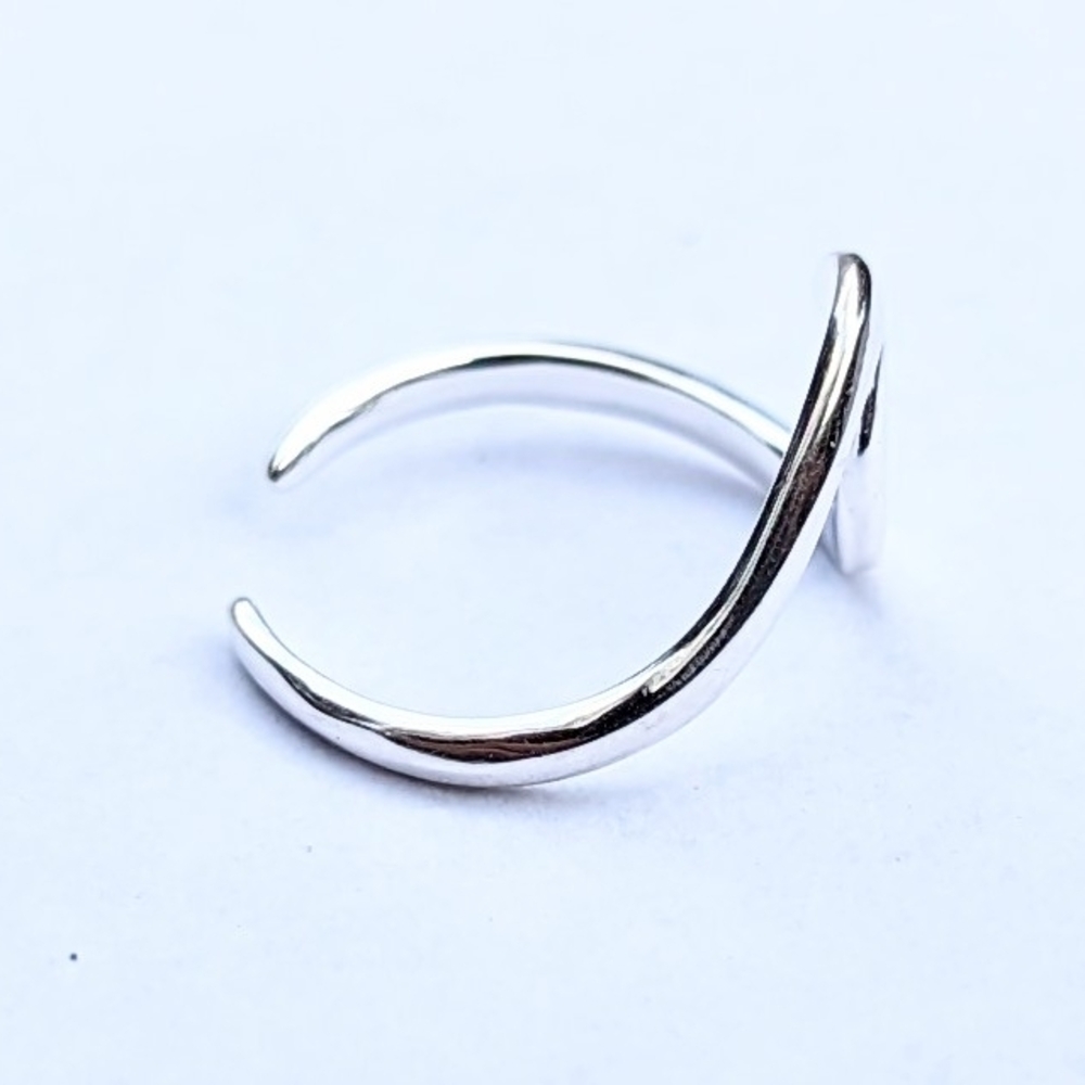 Hawaiian Style .925 sterling silver Toe or Midi Ring - Picture 2 of 3